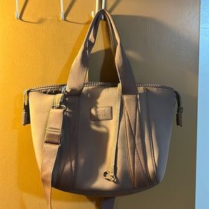 Dagne Dover small Landon carryall in “dune”